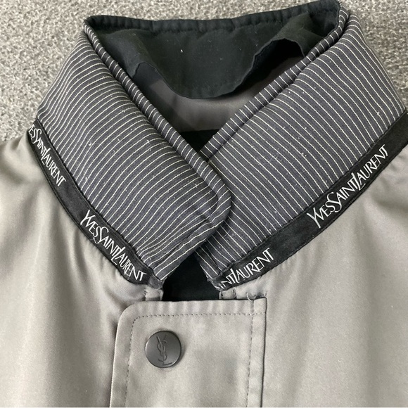 Vintage Ysl Yves Saint Laurent Harrington Jacket Reversible Men’s Size XL - Picture 7 of 16